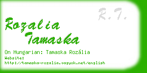 rozalia tamaska business card