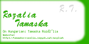 rozalia tamaska business card